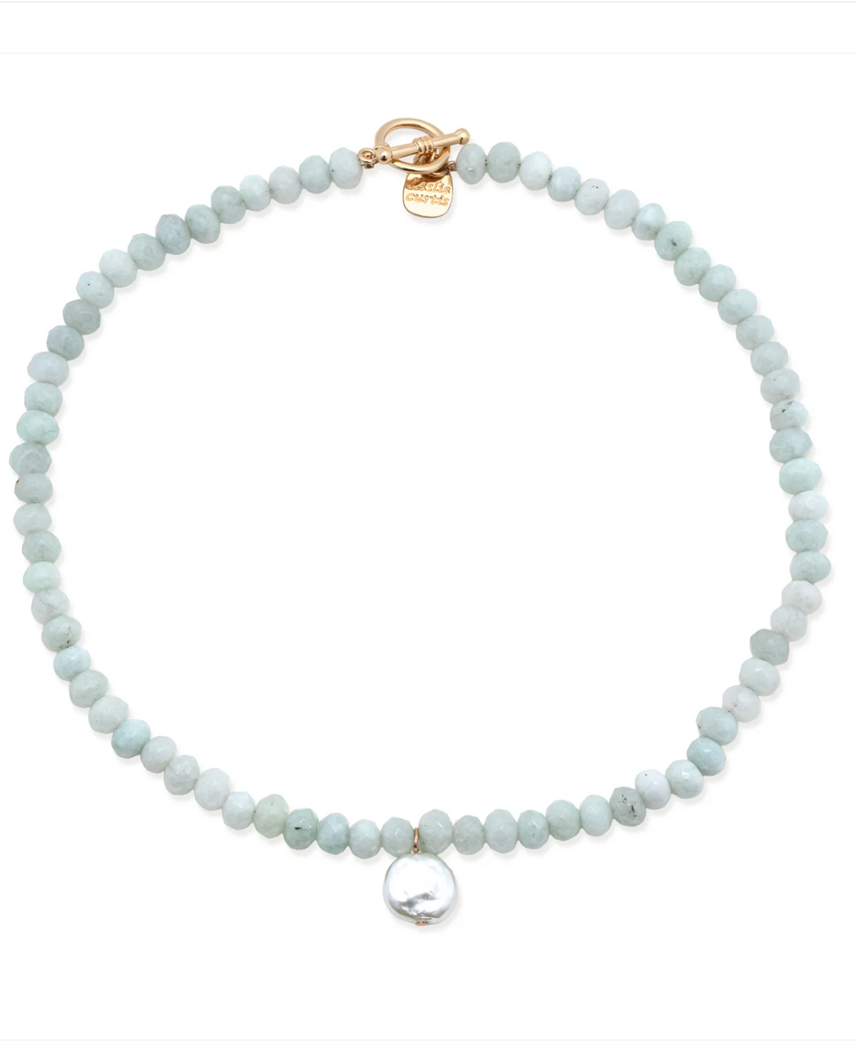 Leslie Curtis Jane Stone Necklace 16"