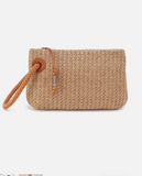 Hobo Daisy Daze Large Wristlet Meadow Woven Straw