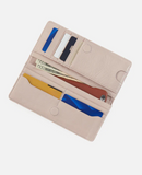 Hobo Hutton Large Wallet Stone Gloss