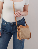 Hobo Starr Convertible Shoulder Bag Meadow Woven Straw