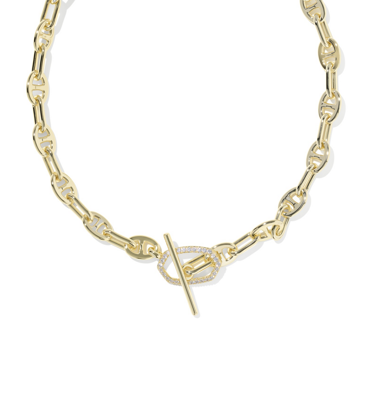 Kendra Scott Elisa Toggle Gold Link and Chain Necklace