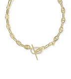 Kendra Scott Elisa Toggle Gold Link and Chain Necklace