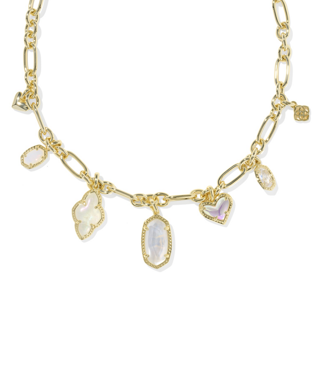 Kendra Scott Icon Gold Charm Necklace Gold Neutral Mix
