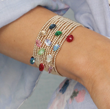 ENewton Classic Gold 2mm Reflections Charm Bracelet