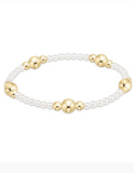 E Newton Purpose Gold 6mm Pearl Bracelet