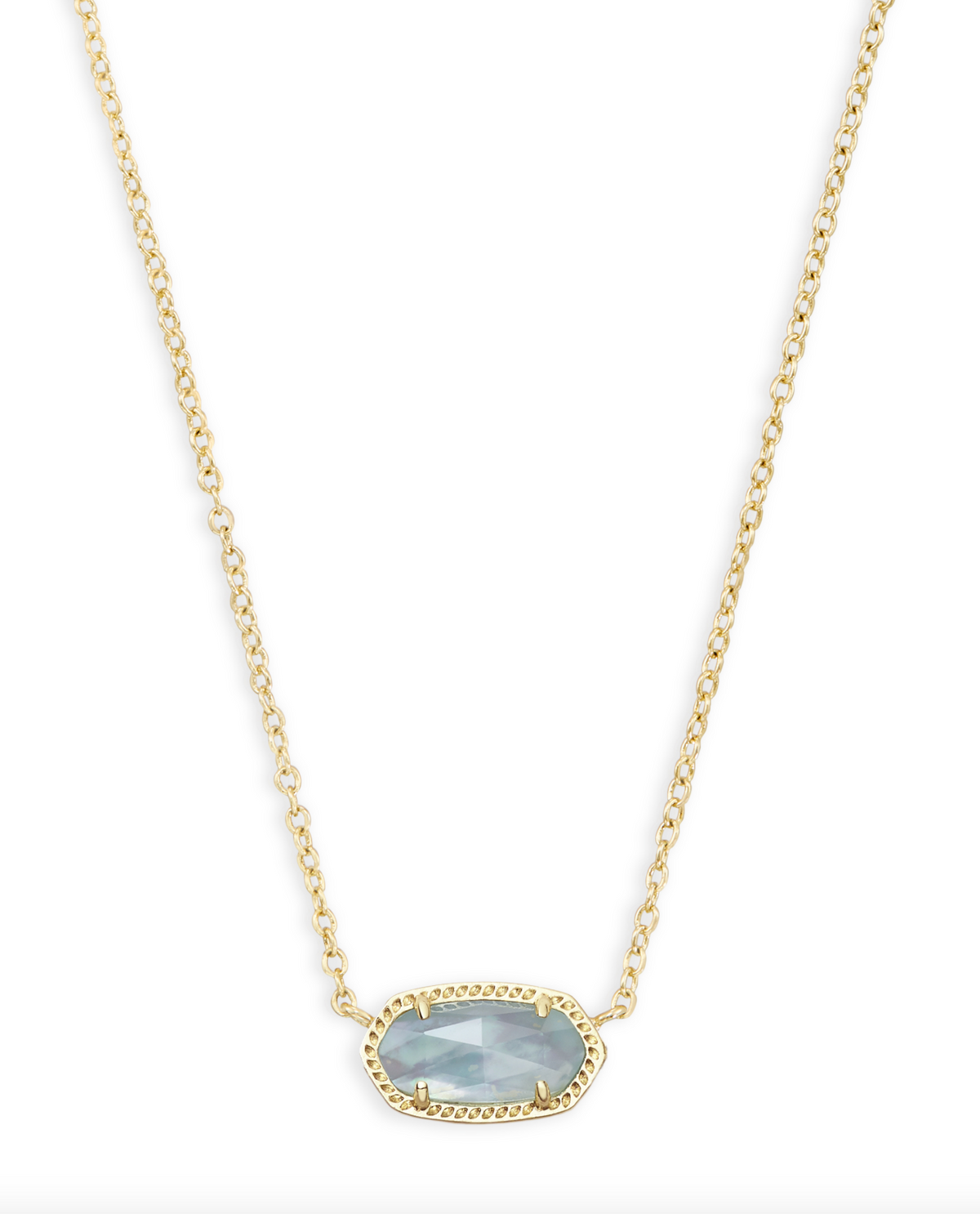 Kendra Scott Elisa Pendant Necklace Light Blue Illusion