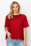 Joh Winnae Eyelash Top Red