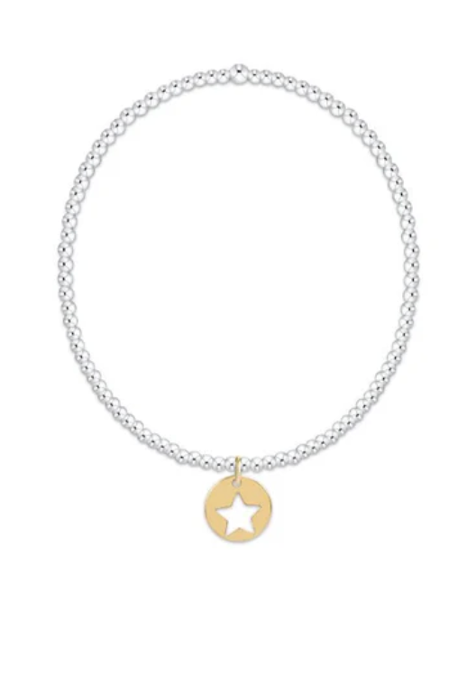 E Newton Classic Mixed Metal 2mm Star Small Disc