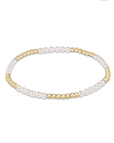E Newton Classic Pearl Blissful 3mm Bracelet