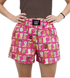 Lulu Mac Cowboy Hat Boxer Short Pink