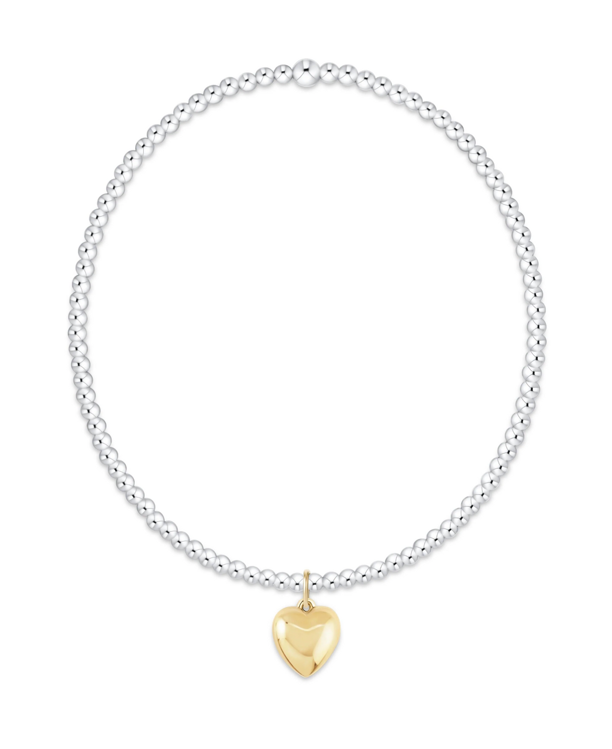 E Newton Classic Mixed Metal Love Plush Charm Bracelet Various