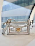 Caroline Hill Anna Clear Bag Silver
