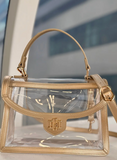 Caroline Hill Morgan Clear Bag Gold
