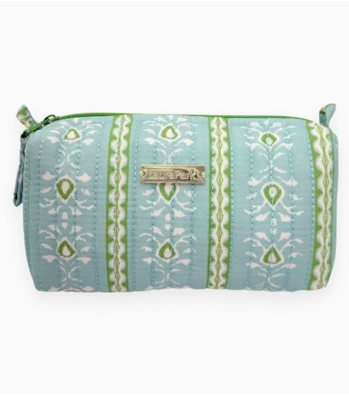 Laura Park Small Cosmetic Bag Rosemary Stripe