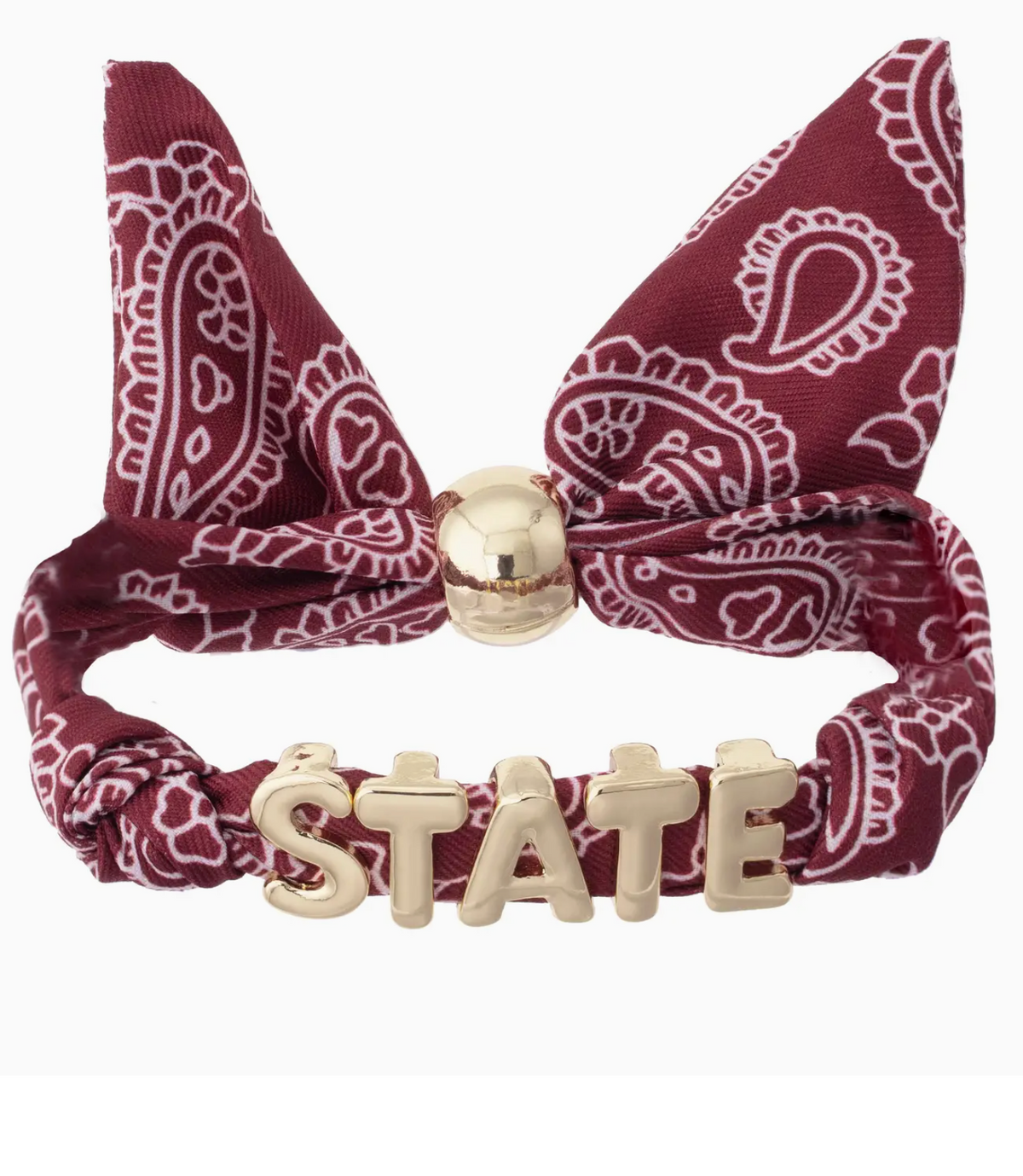 MSU Bandana Slider Bracelet