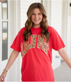 Lulu Mac Camo Tee Paprika