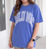 Lulu Mac Checkered Tee Flo Blue