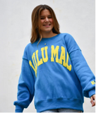Lulu Mac Sweatshirt Cyan/Yellow