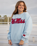 Lulu Mac Ole Miss Sweatshirt Light Blue