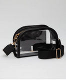 Clear Crossbody Shoulder Bag Black