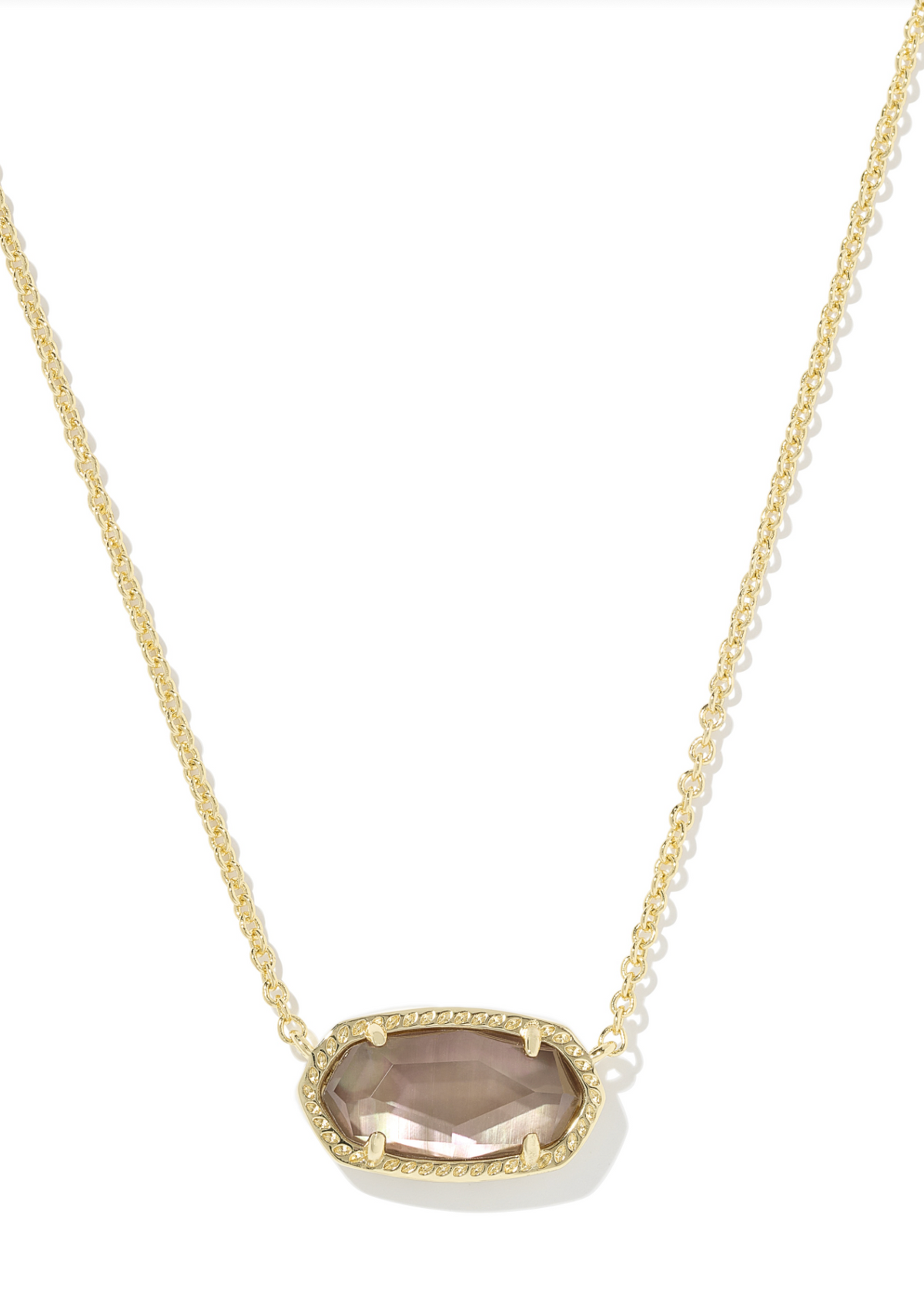 Kendra Scott Elisa Necklace Taupe Mother of Pearl
