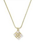 Kendra Scott Dira Pearl Gold Short Pendant Necklace
