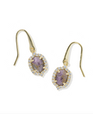 Kendra Scott Daphne Crystal Frame Gold Drop Earrings (various)