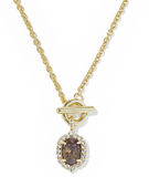 Kendra Scott Daphne Crystal Frame Gold Toggle Necklace (various)