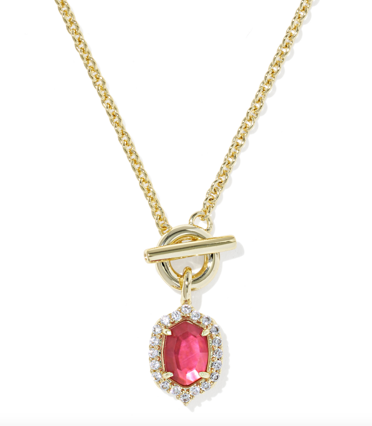 Kendra Scott Daphne Crystal Frame Gold Toggle Necklace (various)