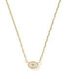 Kendra Scott Mini Elisa Luxe Gold Short Pendant Necklace