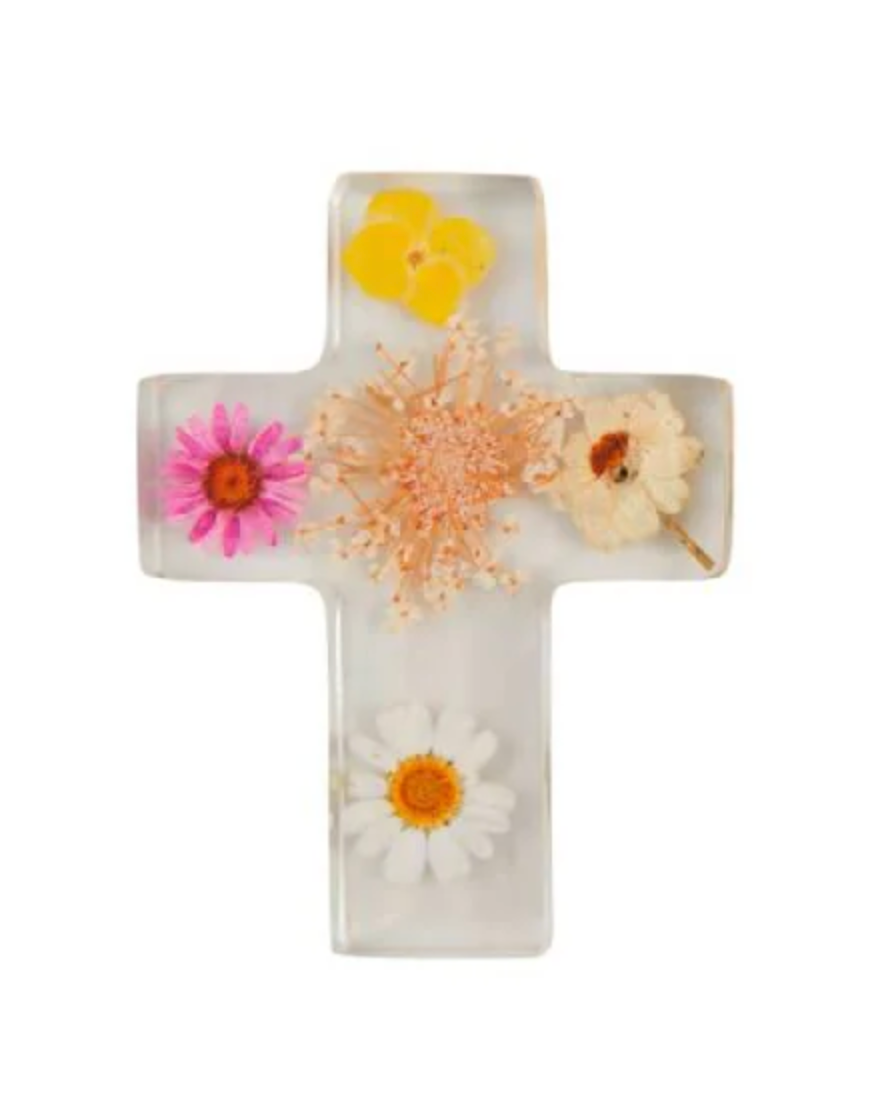 Mud Pie Dried Flower Cross