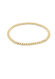 E Newton Classic Gold Bead Bracelet (various sizes)