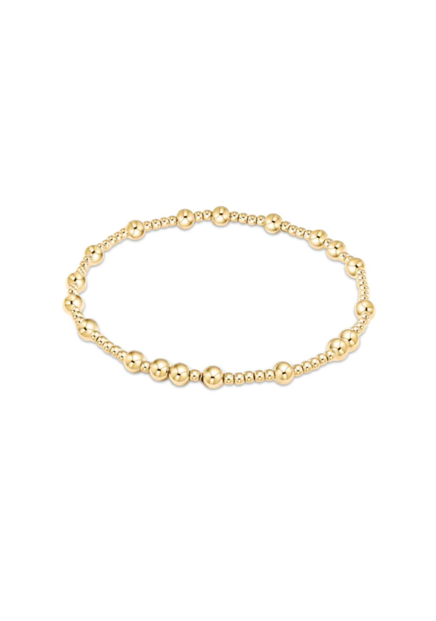 E Newton Hope Unwritten Bead Bracelet Gold (various sizes)