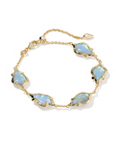 Kendra Scott Adriana Scallop Frame Gold Delicate Chain Bracelet (various)