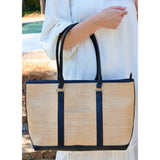Caroline Hill Greyson Tote Natural Black
