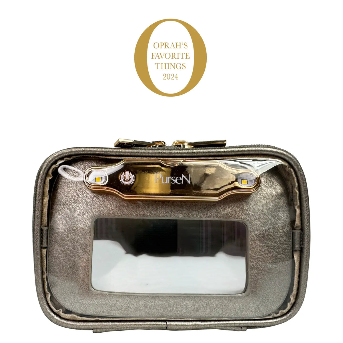 PurseN Littmini Lighted Mirror Case Bronze