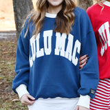 Lulu Mac Navy w White Trim Sweatshirt
