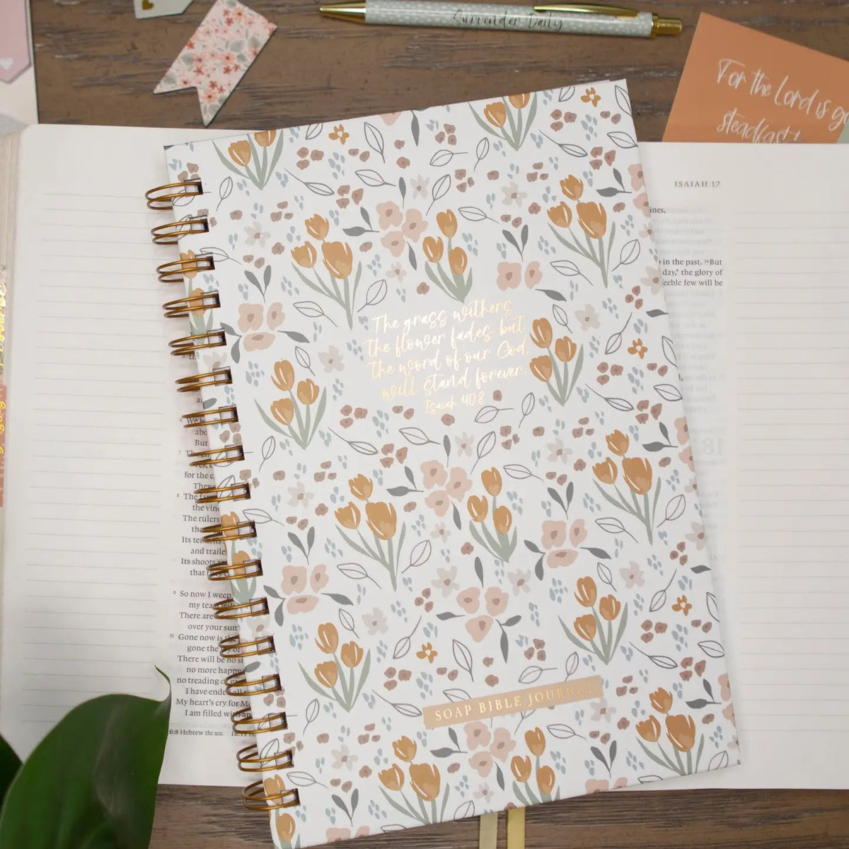 Floral Soap Bible Journal