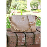 Jace Crossbody Taupe Patent