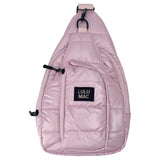 Lulu Mac Puffer Sling Bag Pink