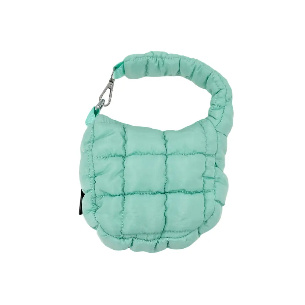 Puffer Quilted Mini Purse Mint