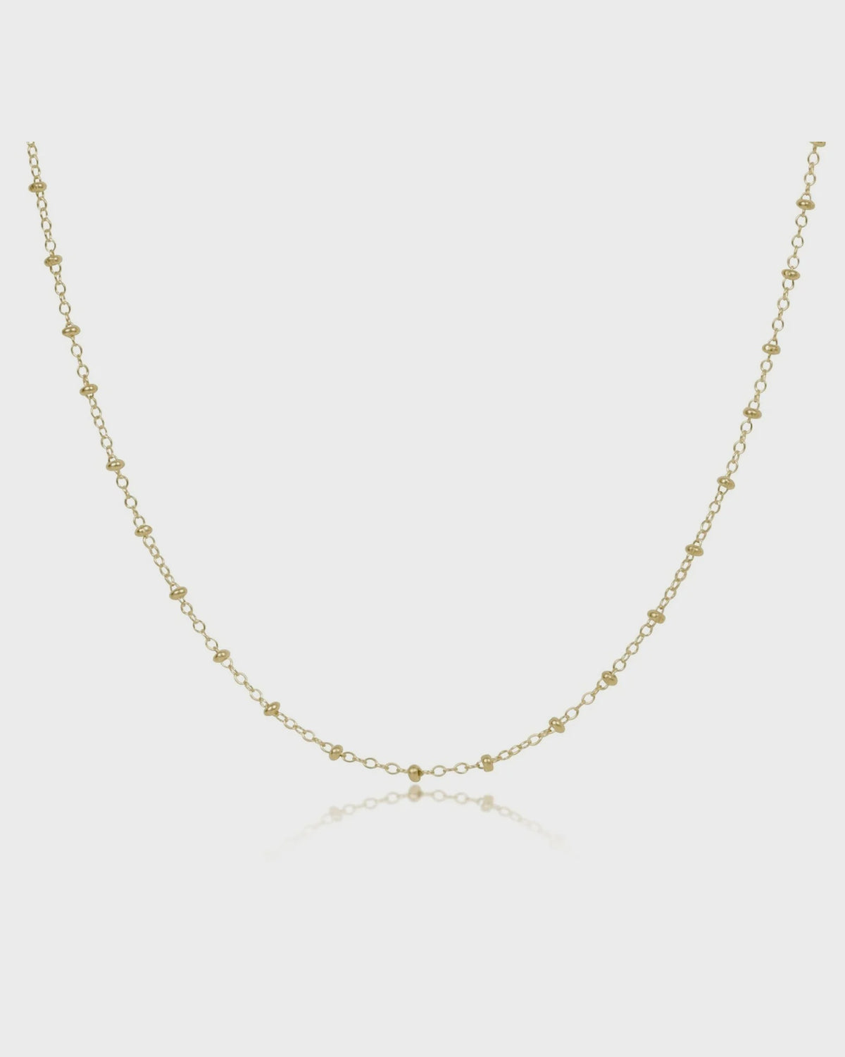 E Newton 17" Choker Simplicity Chain Gold Classic 2mm Gold