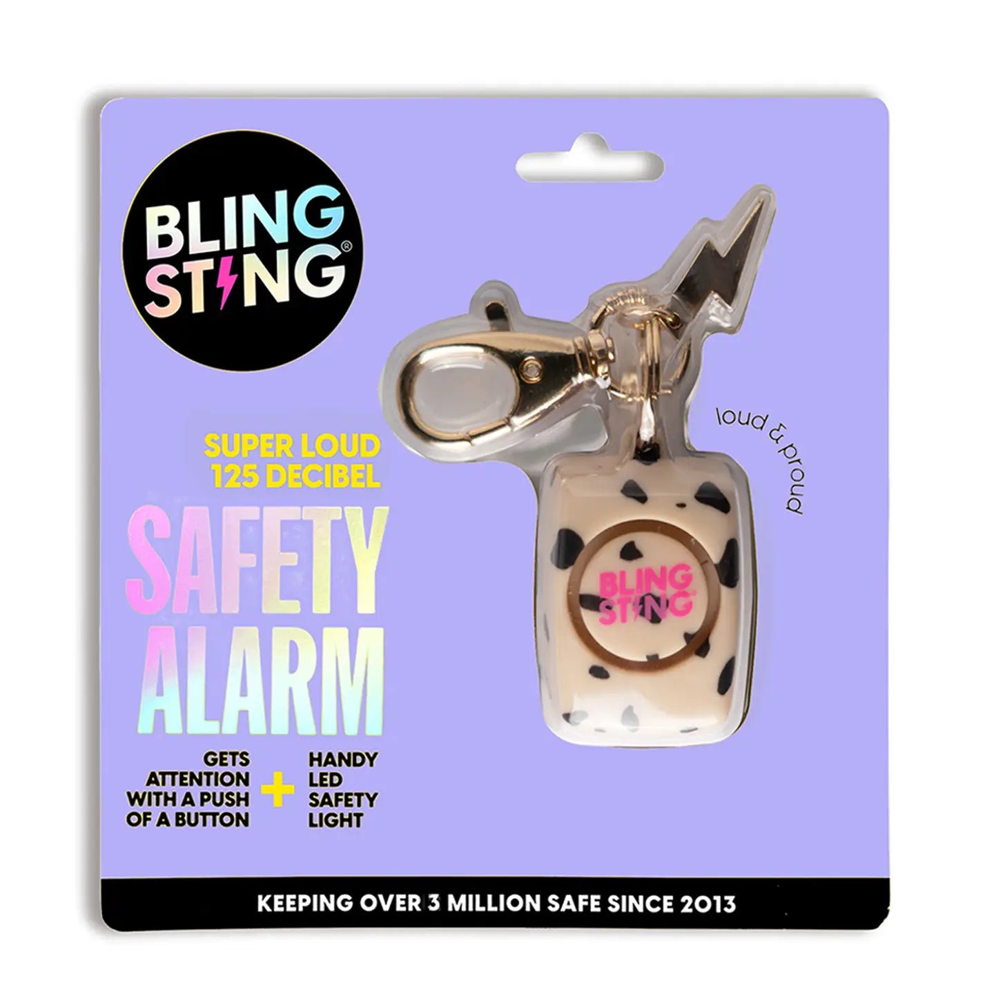 Mini Personal Alarm Modern Cheetah