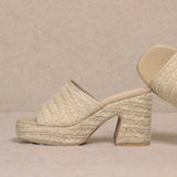 Amelia Platform Slide Sandal