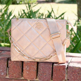 Caroline Hill Ariana Crossbody Gold Shimmer Ld