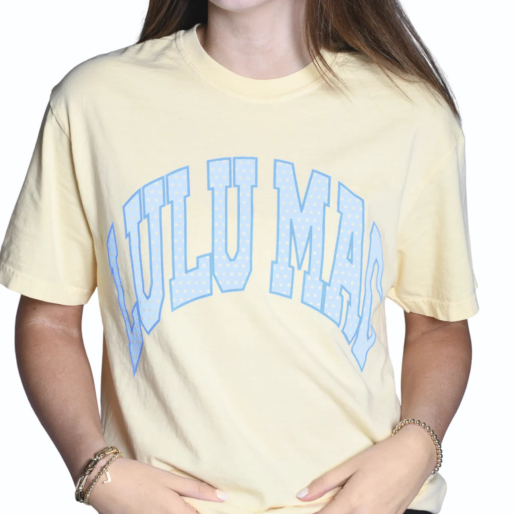 Lulu Mac Polka Dot Adult Tee Butter