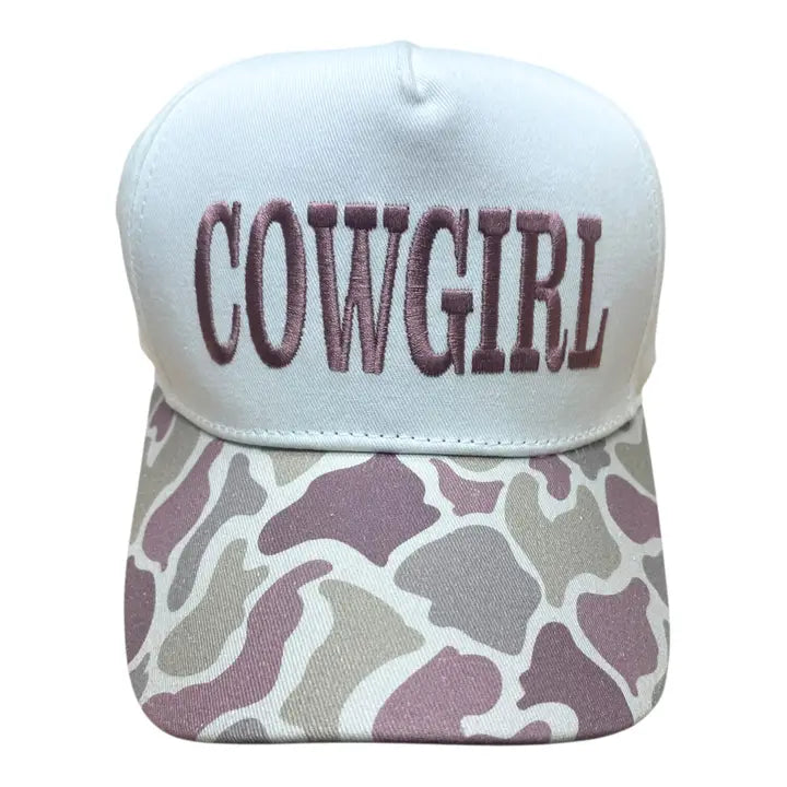 Lulu Mac Camo COWGIRL Cap Light Camo