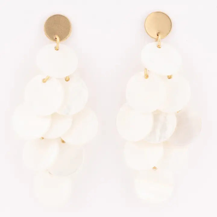 Michelle McDowell Cove White Earrings