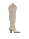 Ivy Samara Stitch Western Tall Boots Beige