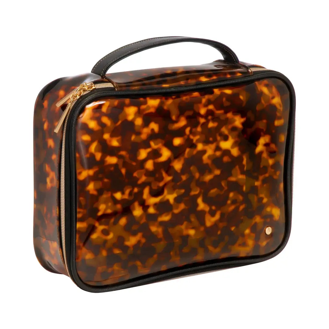 Miami Clearly Tortoise Claire Jumbo Makeup Case